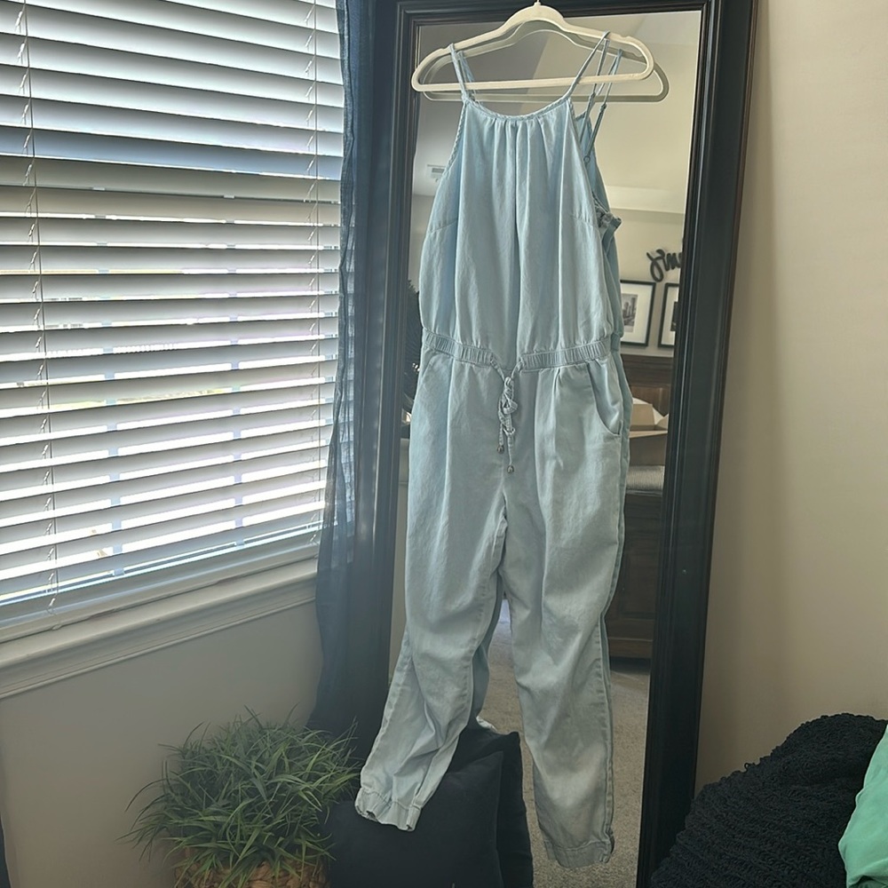 Adorable pocketed denim romper Venus 14 XL